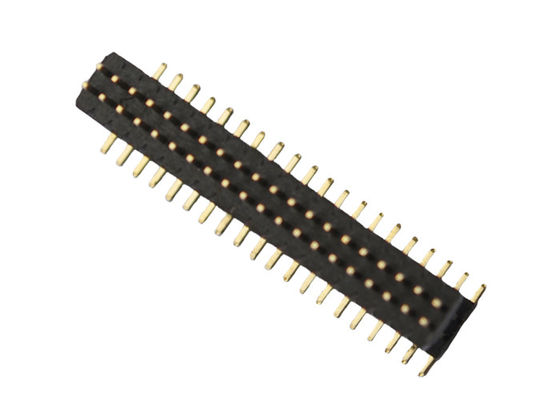 Aislador Pin Header Connector de la capa doble 40P PA6T 1.0*1.5m m