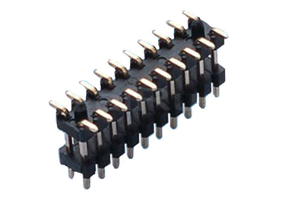 Aislador Pin Header Connector de la capa doble 40P PA6T 1.0*1.5m m