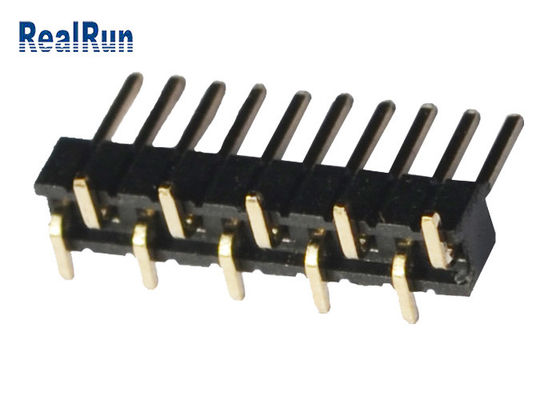 10pin solo conector masculino del jefe de la fila 500VAC PA6T SMD