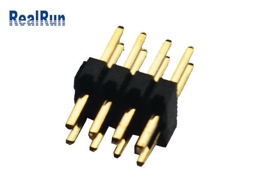 PWB plástico dual Pin Connector de la UL 94V-0 PA9T de la fila 1.27m m