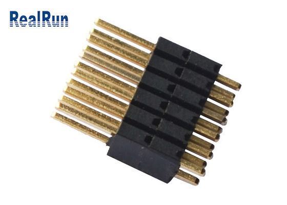Altura dual Pin Header Connector de la fila 1.27m m del aislador de PA9T