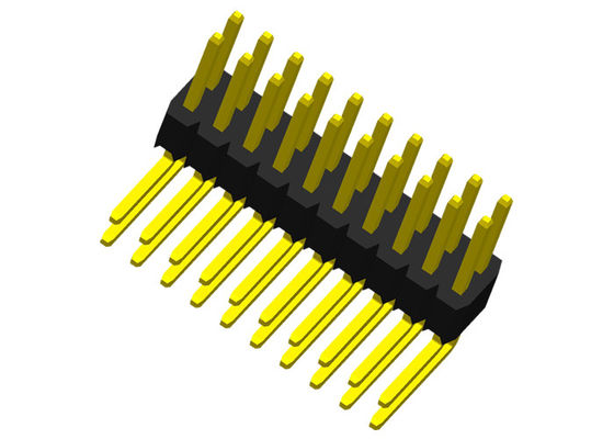 1.27m m de ángulo recto UL94V-0 a través del conector PA6T del PWB del agujero