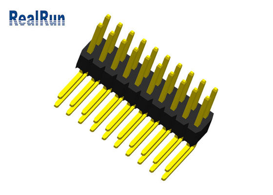 1.27m m de ángulo recto UL94V-0 a través del conector PA6T del PWB del agujero