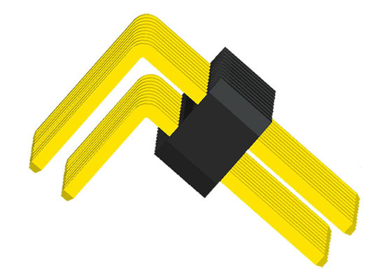 1.27m m de ángulo recto UL94V-0 a través del conector PA6T del PWB del agujero