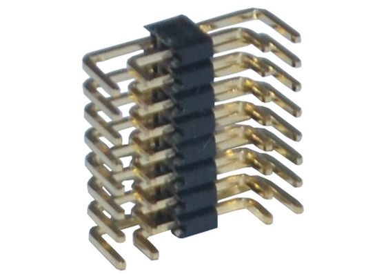 Tipo echada de U de Pin Header 1.27m m de la fila del doble de PA6T 80P