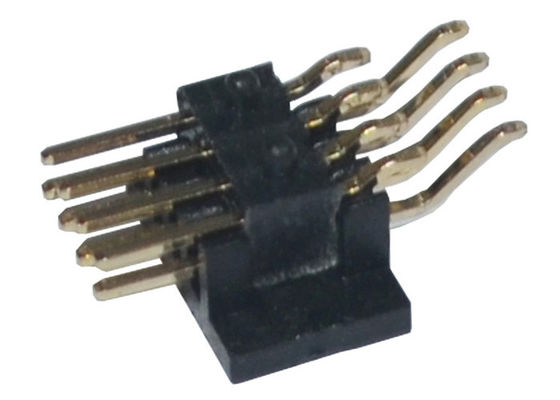 1.27m m SMT de ángulo recto PA6T Pin Header plateado oro 500VAC