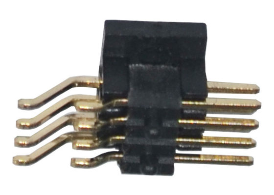 1.27m m SMT de ángulo recto PA6T Pin Header plateado oro 500VAC