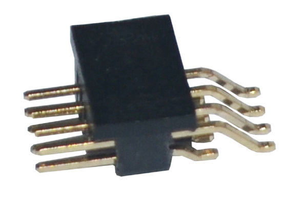 1.27m m SMT de ángulo recto PA6T Pin Header plateado oro 500VAC