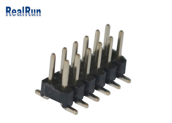Echada negra PA6T 12 Pin Pcb Connector Dual Row de 2.0m m