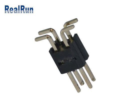 Echada negra PA6T 12 Pin Pcb Connector Dual Row de 2.0m m
