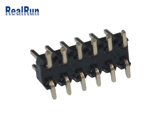 Echada negra PA6T 12 Pin Pcb Connector Dual Row de 2.0m m