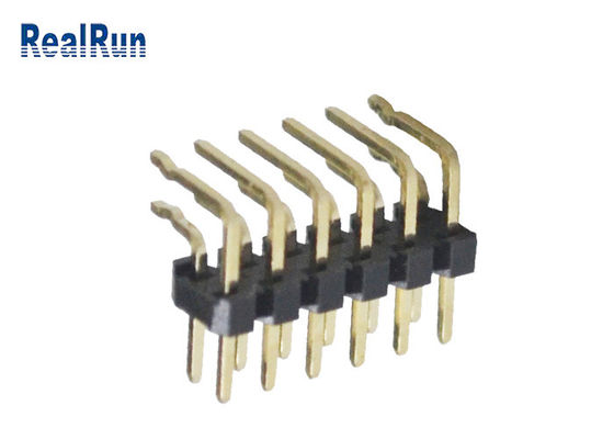 Solo SGS de Pin Header del plástico de 2*6 Pin Dual Row PBT