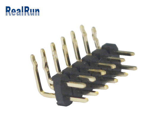 Solo SGS de Pin Header del plástico de 2*6 Pin Dual Row PBT