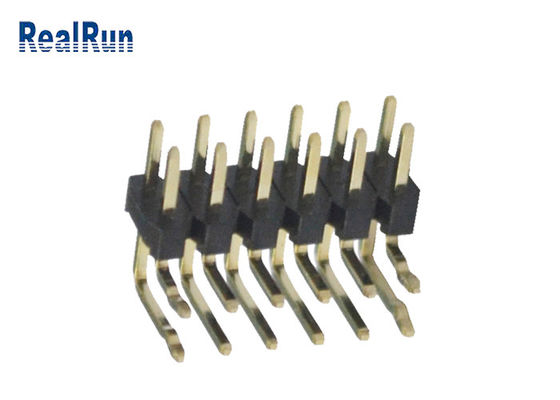 Solo SGS de Pin Header del plástico de 2*6 Pin Dual Row PBT
