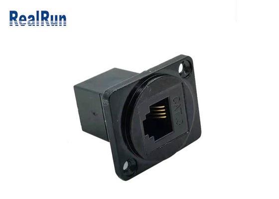 6P4C recto a través RJ11 de hembra modular del zócalo del conector CAT3