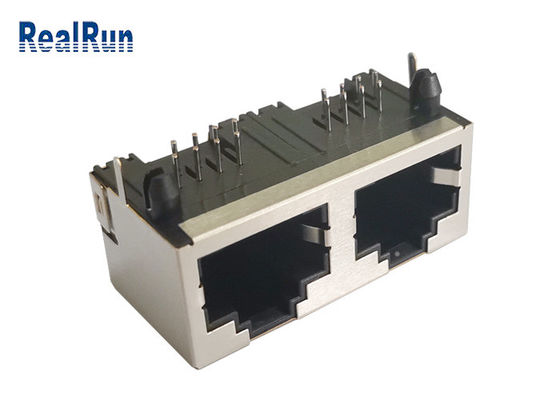 RJ45 soporte Jack Metal Shielded Modular Jack modular del PWB de la derecha 8P8C