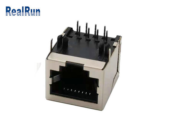 1.5AMP PBT Rj45 protegió el zócalo femenino modular del enchufe 10P8C
