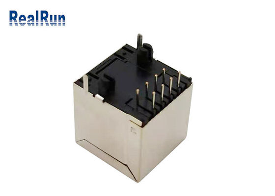 Conector modular RJ45 solo 125VAC portuario del bronce de fósforo PA46
