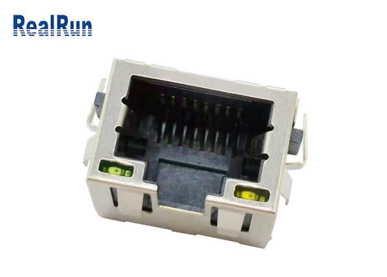 Conector Jack 500VAC del bronce de fósforo de LCP UL94V-0 RJ45 con el escudo