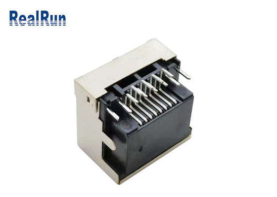 Luz modular 1.5A del PWB 8pin RJ45 Jack Connector Right Angle With LED