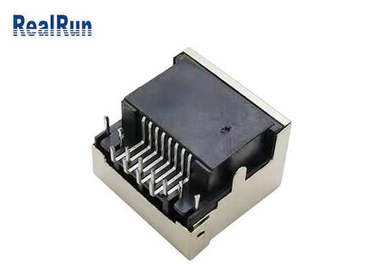 Luz modular 1.5A del PWB 8pin RJ45 Jack Connector Right Angle With LED