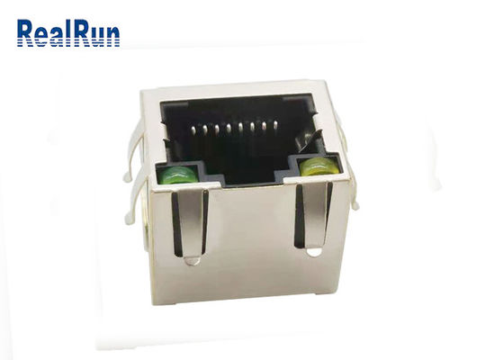 Zócalo Shell Shield elástico del conector hembra de PA6T PBT RJ45