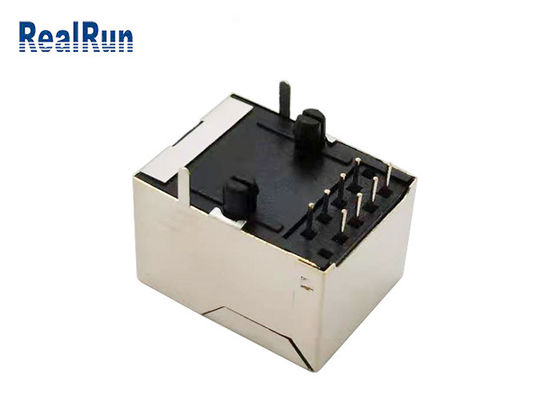 El metal del conector de UL94-0 125V Rj45 protegió 10P8C RJ45 modular Jack