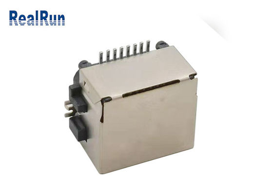 Zócalo LCP UL94V-0 del conector de Shell 1000VAC SMT 8pin Rj45 del metal