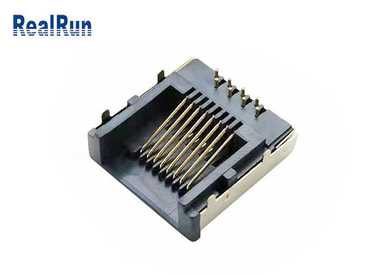 El metal protegió el conector modular RJ45-SP-37 del PWB del enchufe LCP Rj45