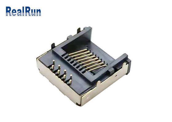 El metal protegió el conector modular RJ45-SP-37 del PWB del enchufe LCP Rj45