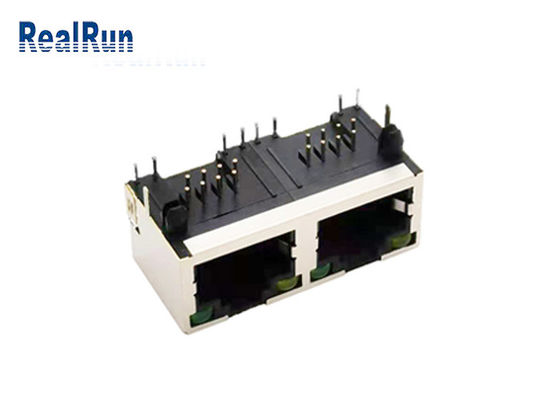 El SGS de Jack modular del conector del PWB 8P8C RJ45 con el LED protegió