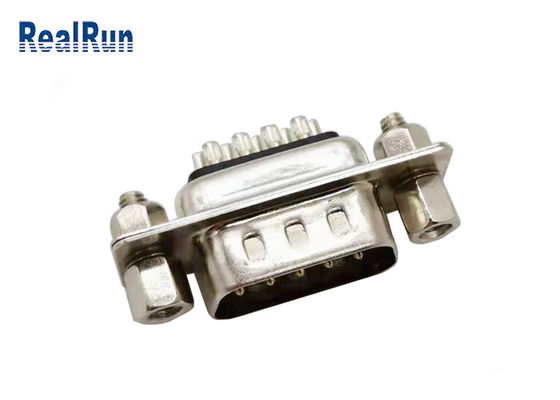 5 conector macho recto del DB 9P VGA del amperio con el tornillo de dos cerraduras