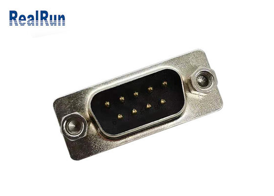 5 conector macho recto del DB 9P VGA del amperio con el tornillo de dos cerraduras