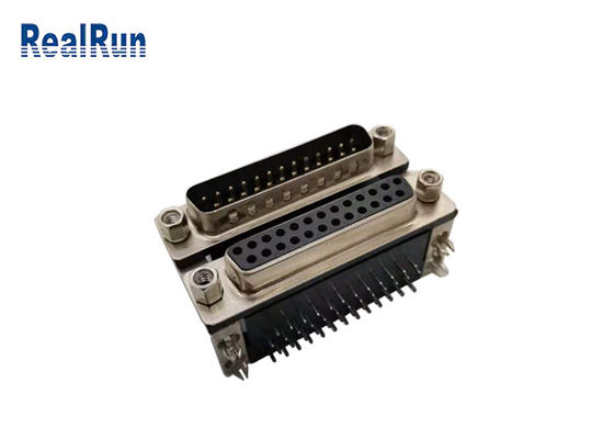 Conector sub del Pin SPCC D del dr 25 varón de 90 grados a la hembra con el arpón