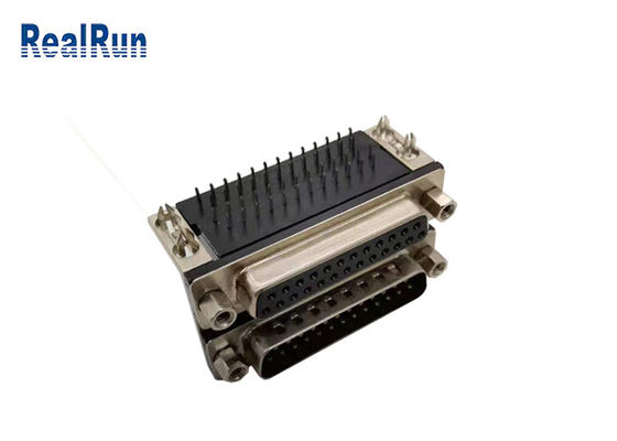 Conector sub del Pin SPCC D del dr 25 varón de 90 grados a la hembra con el arpón