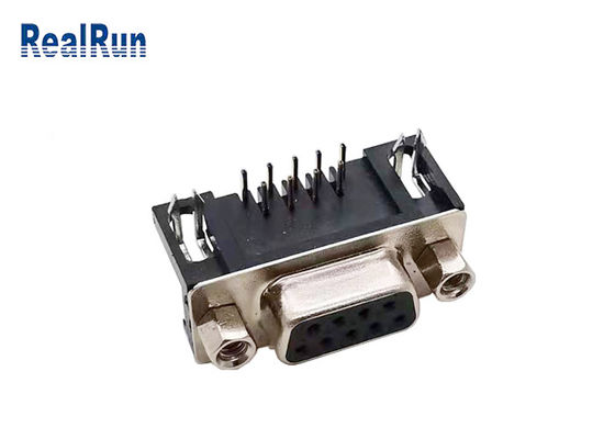Pin sub de ángulo recto de VGA dr 9 del conector del aislador D de 1000VAC PBT
