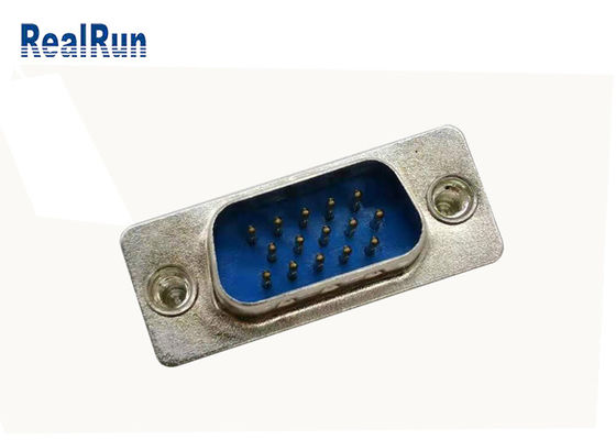 Soldadura SUB masculina del conector UL94V-0 del jefe D del Pin PBT de HDP 15