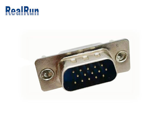 Soldadura SUB masculina del conector UL94V-0 del jefe D del Pin PBT de HDP 15
