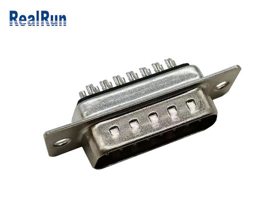 El conector Subminiature de 15 Pin D selló el contacto PBT recto