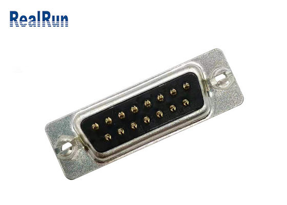 El conector Subminiature de 15 Pin D selló el contacto PBT recto