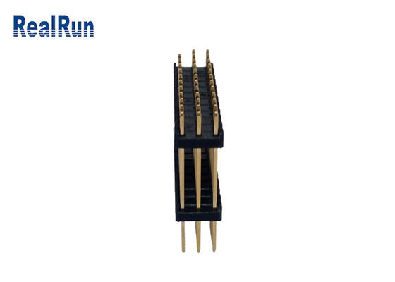 Pin plateado oro de la fila 36 del conector H2.5mm tres de la INMERSIÓN de 3.0Amp PBT