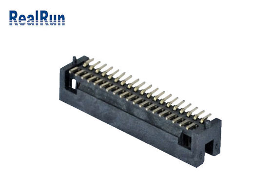 Pin de ángulo recto 2*19 UL94V-0 de la fila doble del jefe de la caja de SMT de la echada de PA6T 1.27m m