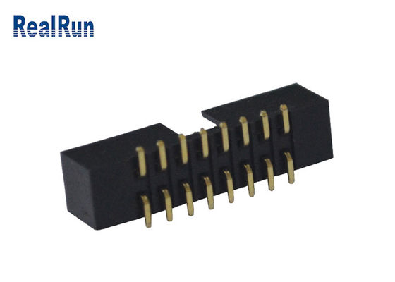 Plástico dual del negro del jefe PA6T de la caja de SMT de la fila de la echada 2.0m m