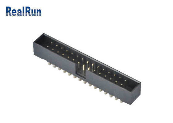 conector macho del Pin IDC del conector 30 del jefe de la caja de la soldadura PBT de 2.0m m 90 grados