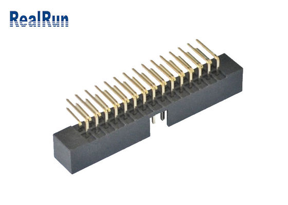 conector macho del Pin IDC del conector 30 del jefe de la caja de la soldadura PBT de 2.0m m 90 grados