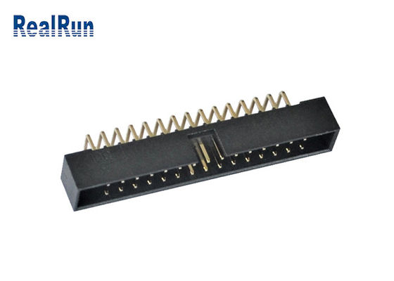 conector macho del Pin IDC del conector 30 del jefe de la caja de la soldadura PBT de 2.0m m 90 grados