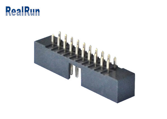 Jefe trabajado a máquina echada 20 Pin Straight Connector PA6T de la caja del plástico 2.0m m de PBT