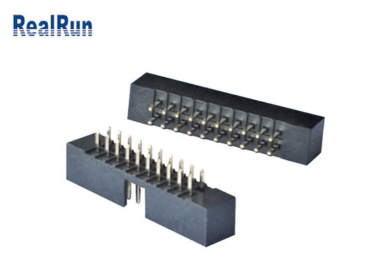 Jefe trabajado a máquina echada 20 Pin Straight Connector PA6T de la caja del plástico 2.0m m de PBT