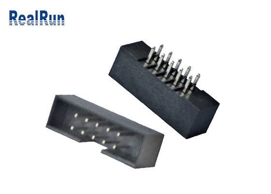 Jefe 18 26 Pin Connector PA6T PBT de la caja de la INMERSIÓN de la echada de UL94V-0 2.54m m