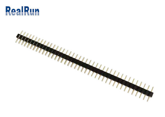 conector de Pin Male Header Gold Terminal de la ronda del PWB de la INMERSIÓN de 2.54m m